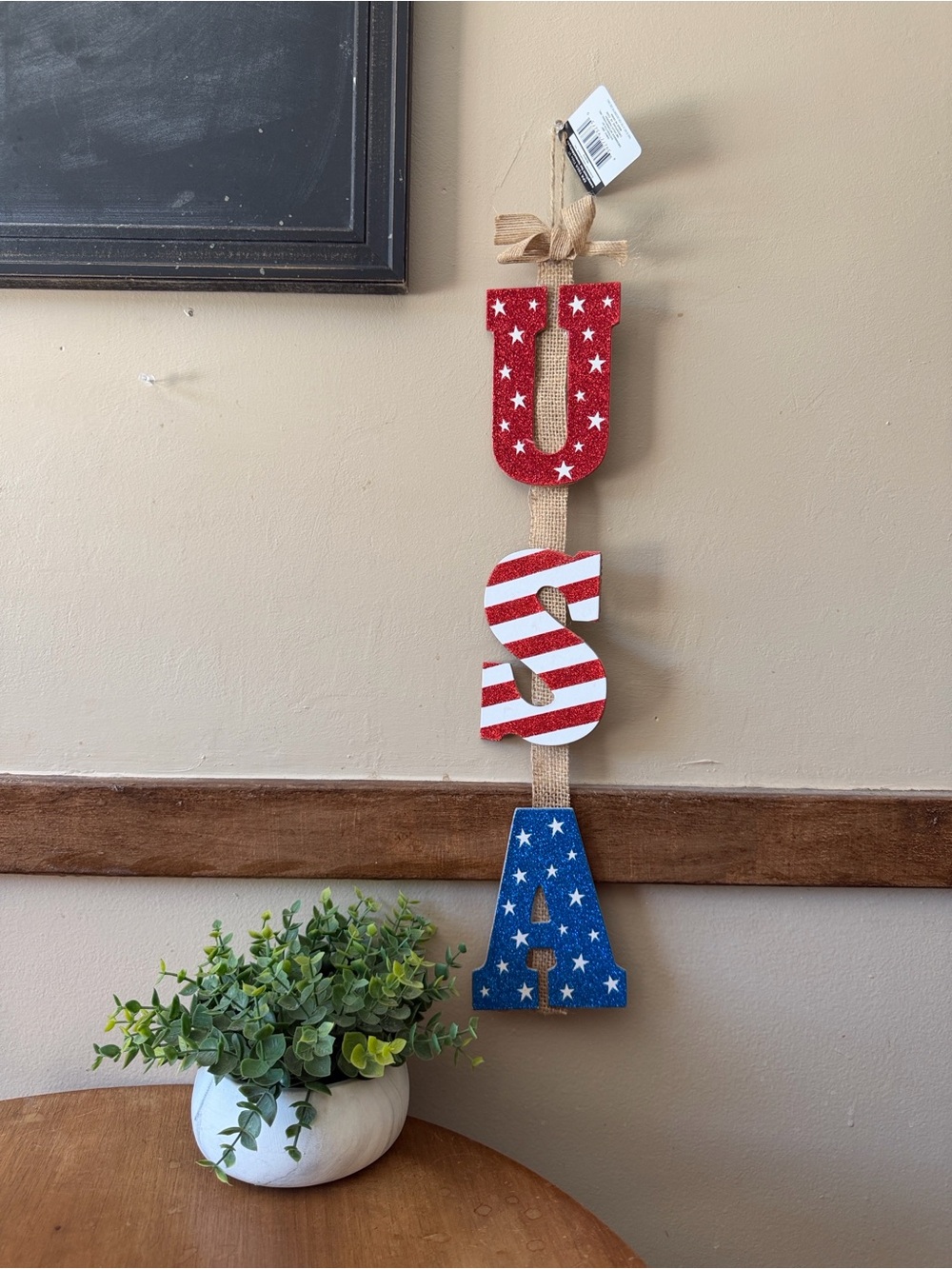 Hobby Lobby Red White Blue USA Hanging Wall Decor